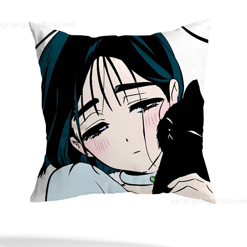 Cartoon Cute Girl Sua pillowcase casual style decoration, suitable for home decoration (excluding pillow core)