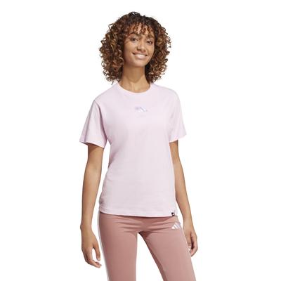 Short Sleeve MINI ROSE Graphic KQK54 Clear Pink Women's T-Shirt (JN8262)