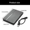 Plastic External Hard Disk Housing Quick Setups Design Efficient Heat Dissipation Shockproof 2.5" Storage Solution