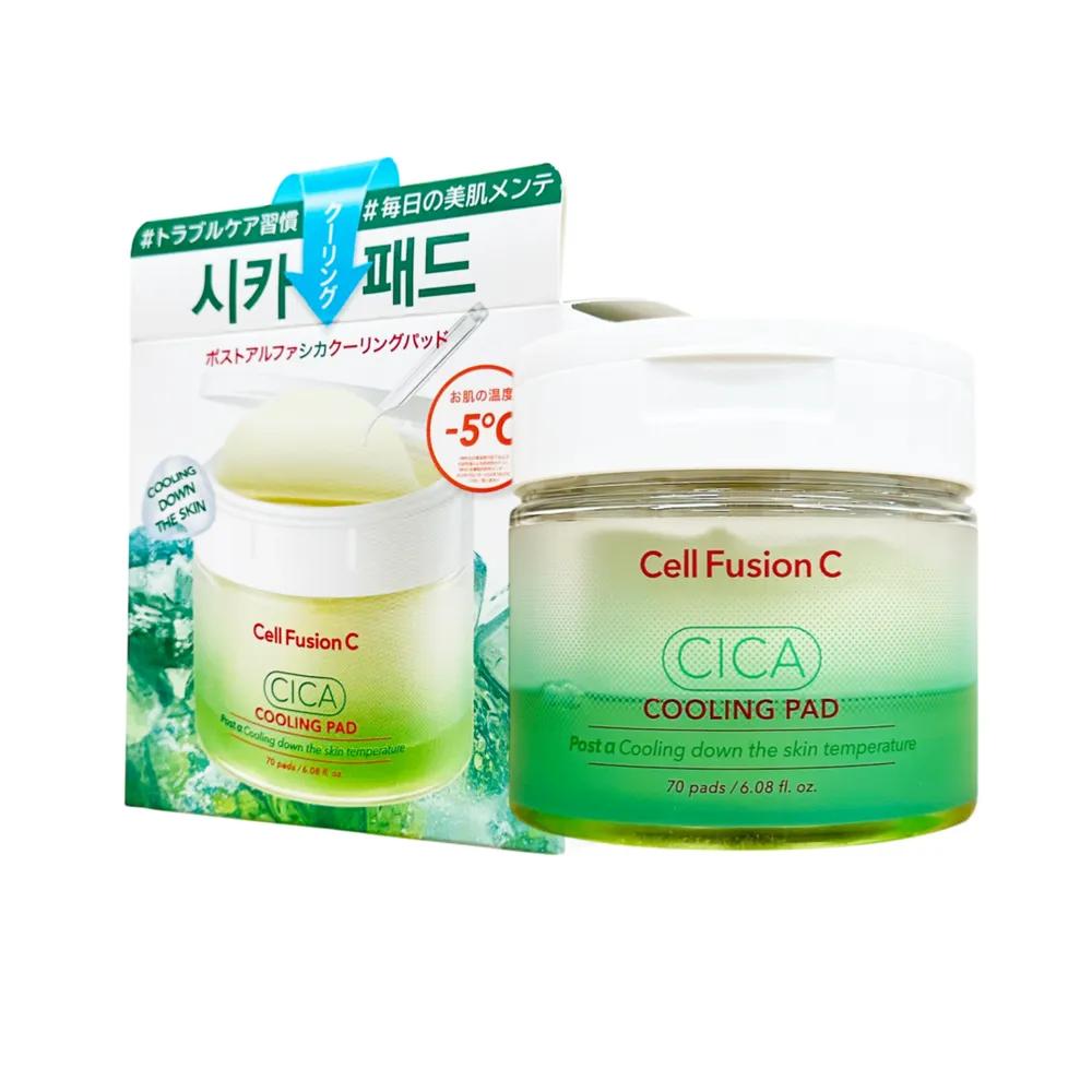 

Cell Fusion C Post Alpha Cica Cooling Pads (70 sheets, 1 pack) Soothing Moisturizing Toner Pads
