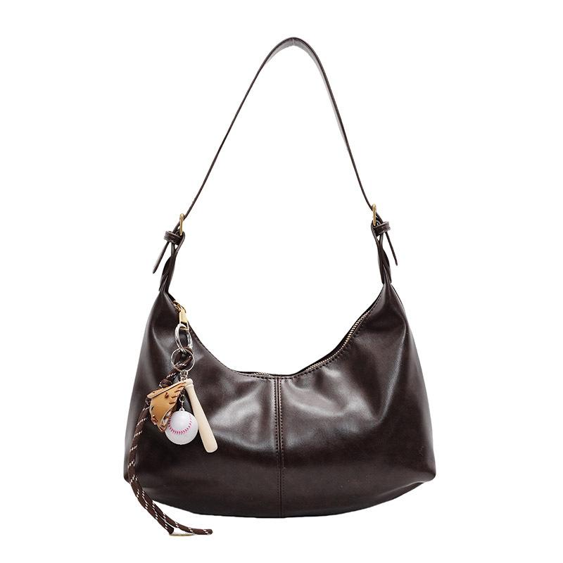 Retro Bag Women's Large-capacity New Autumn and Winter Leisure Niche Design Shoulder Messenger Bag Commuter Dumpling Bag