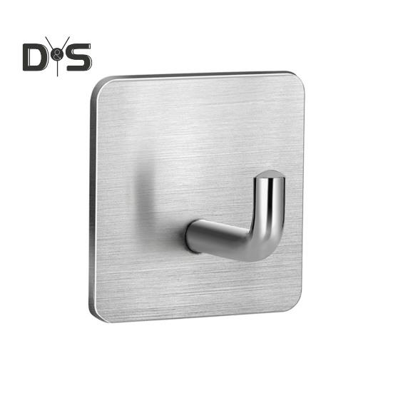 6st Väggförvaringskrokar Starka bärande stansfri Enkel installation Självhäftande krokar i rostfritt stål