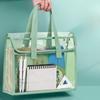 Thickened Tote Bag Document Bag A4 Transparent Waterproof and Durable Student Exam Tutoring Test Paper Homework Book Storage Bag