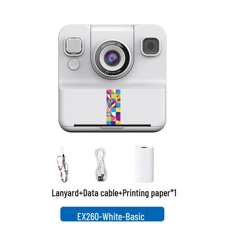 Children's Instant Print Camera: Mini Polaroid, Bluetooth, HD Digital Photography - Perfect Student Holiday Gift