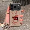 Chili Red RHCP Phone Case For iPhone 17,16,15,14,13,12,11,Pro,XS,Max,Plus,Mini,SE4,E Black Matte Shockproof Cover