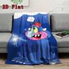 My Pet Monster 2D Flat Pattern Flannel Blanket High quality All Seasons Warmth and Comfort Perfect for Christmas Gifts.MMT0918165