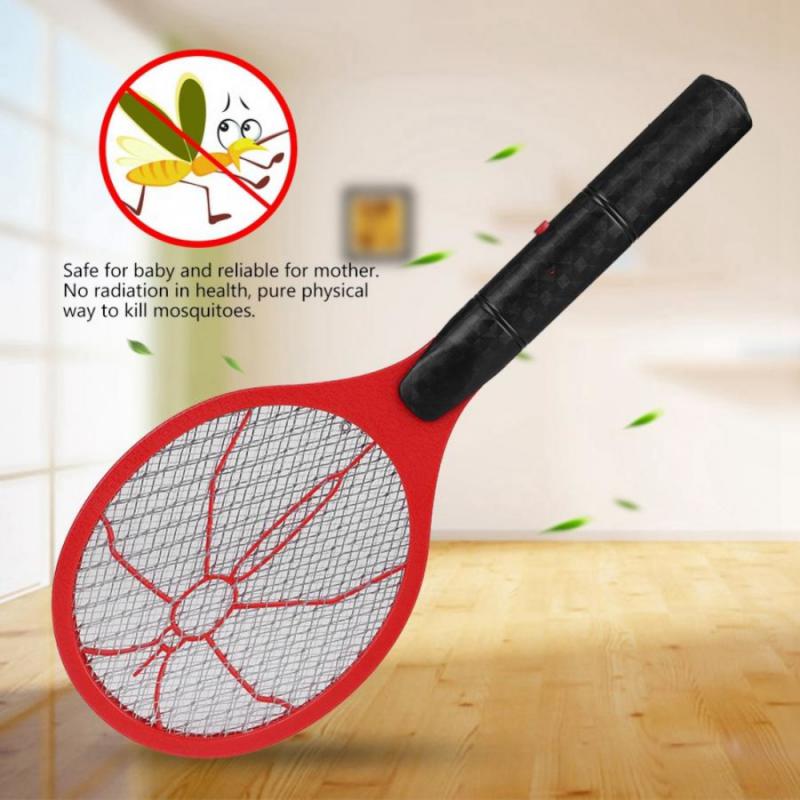Electric Mosquito Killer Cordless Battery Power Electric Fly Mosquito Swatter Bug Zapper Racket Insects Killer Home Bug Zappers