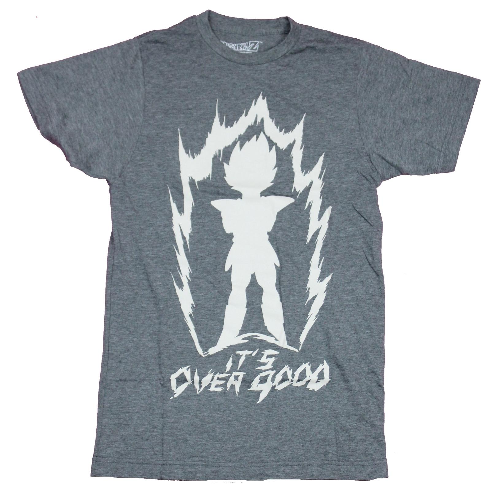 Dragon Ball Z Mens T-Shirt - It s Over 9000 Silhouetted Vegeta Image XXXL