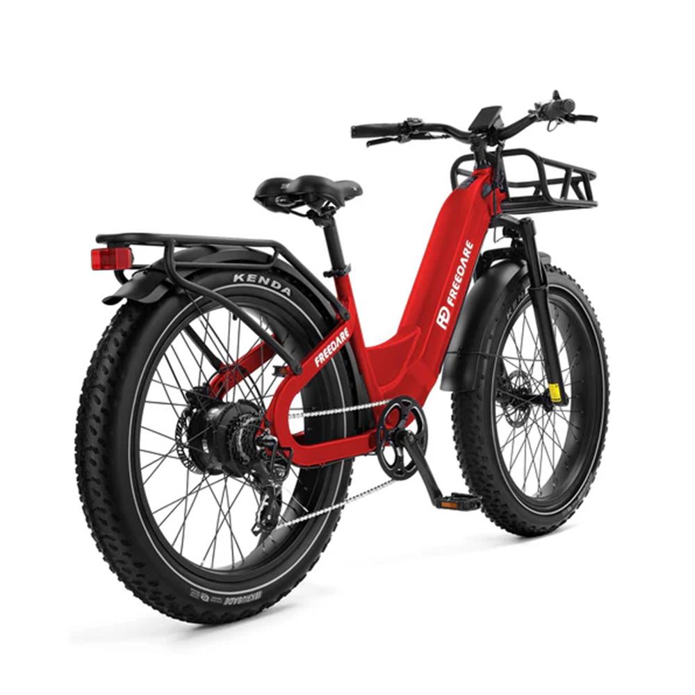 FREEDARE Eden Electric Bike Adults with Front Basket and GPS Smart App Control ,48V 20Ah Battery,Torque Sensor