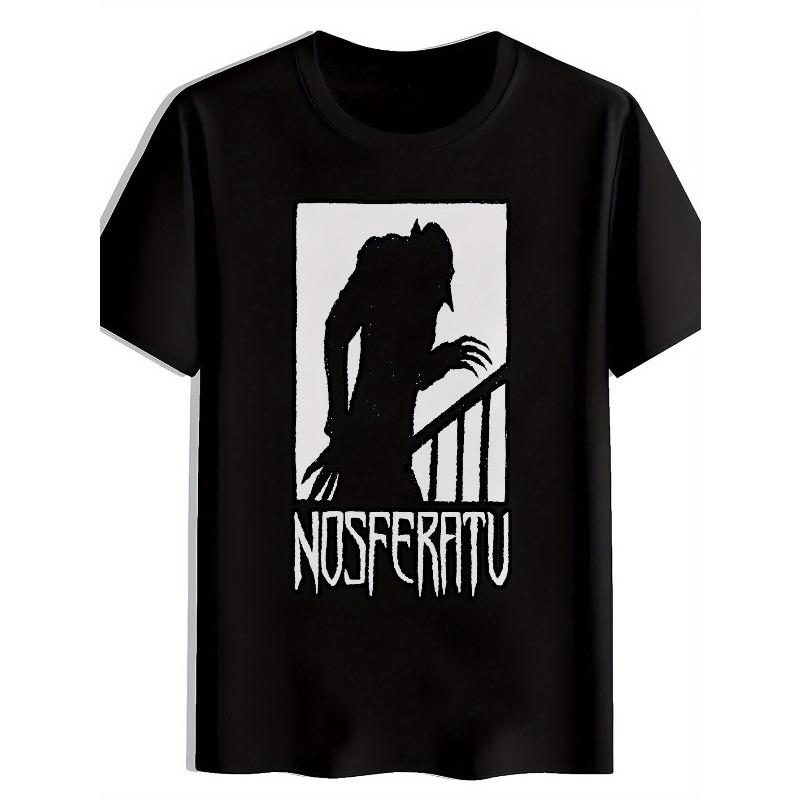 Robot Image Staircase Print Men s Casual T-shirt Summer Casual Original Style Unisex T-shirt S
