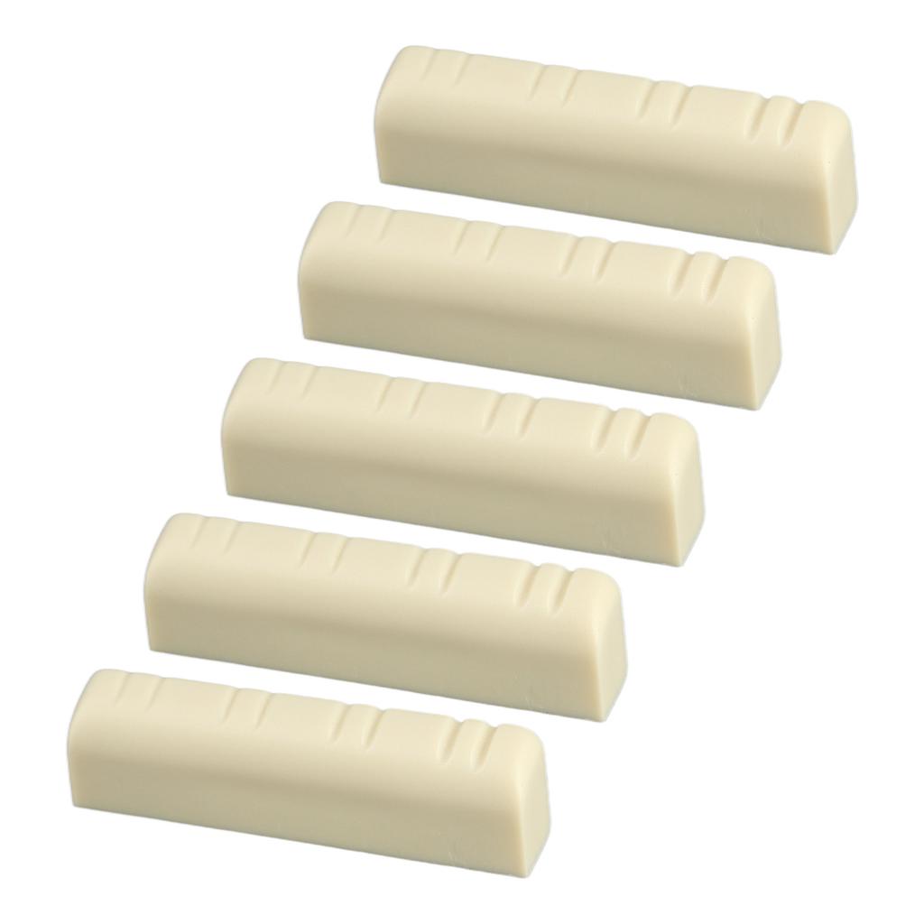 5Pcs Mandolinen-Brückenmutter 8-Saiter Kunststoff 3,5 cm Universal-Instrumentenzubehör zum Ersetzen