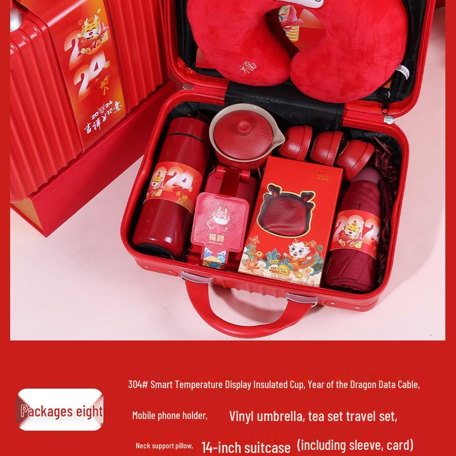 Drachenjahr Isolierbecher Geschenkset für Jubiläen und Firmenveranstaltungen