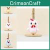 Adorable Plush Chicken Keychain Cute Cartoon Soft Toy Bag Charm Doll For Kids