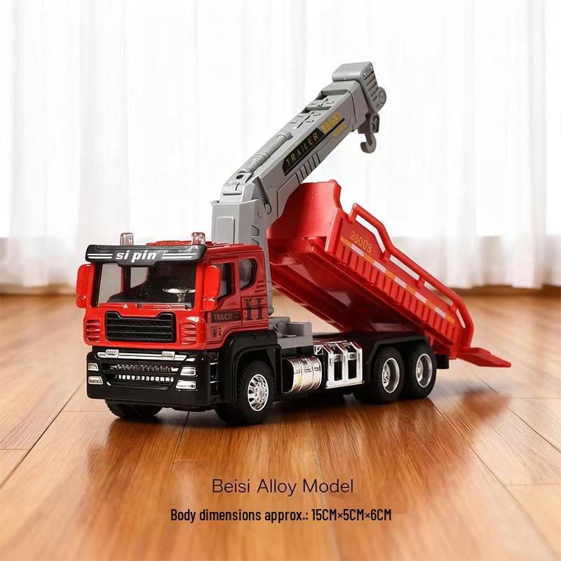 Детская пожарная машина-брызгалка с лестницей и функциями спасения