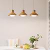 Japanese Solid Wood Mushroom Chandelier Nordic Minimalist Retro Shop Dining Table Living Room Bedroom Bedside LED Pendant Lamp