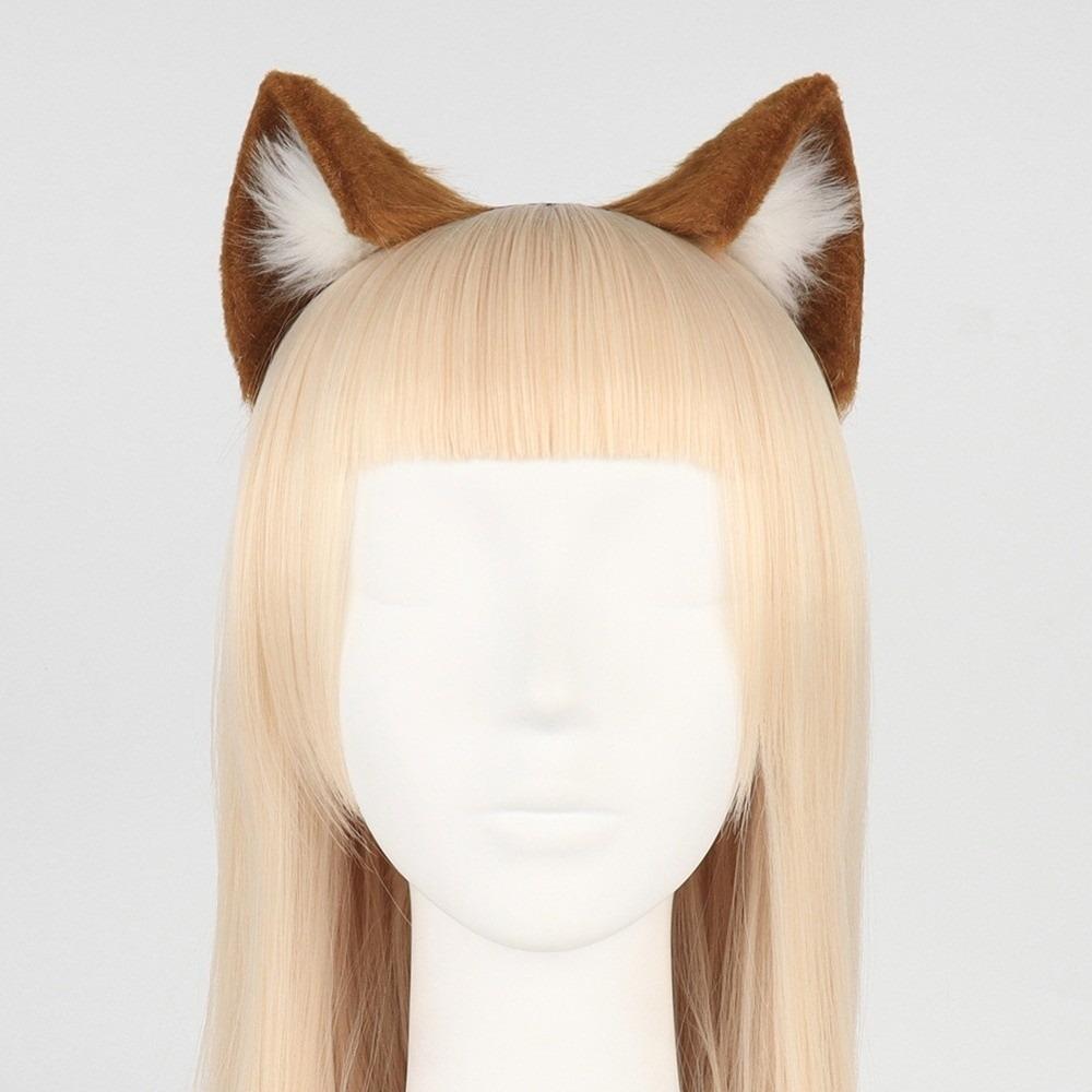 Artificial Cosplay Animal Cat Ears Headband Furry Gothic Lolita Ears Headwear Reusable Lolita Gothic Headband Adults