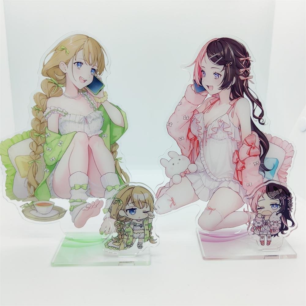 Squ3 Tosaki Mimi Virtual VSPO! Brave Group Aizawa Ema Anime Acrylic Figure Stand Model Desk Decor Collection Gift Toys