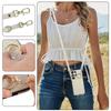 Crossbody Cards Solt Wallet Ring Holder Leather Case For Samsung S26 Ultra S25 Plus S24 S23 A56 A16 A36 A26 Long Lanyard Cover