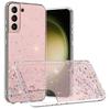 Original Glitter Silikon Transparent Fall für Samsung Galaxy S24 S23 S22 S21 S20 Hinweis 20 10 Ultra Plus FE S10 Lite s10 E Fundas