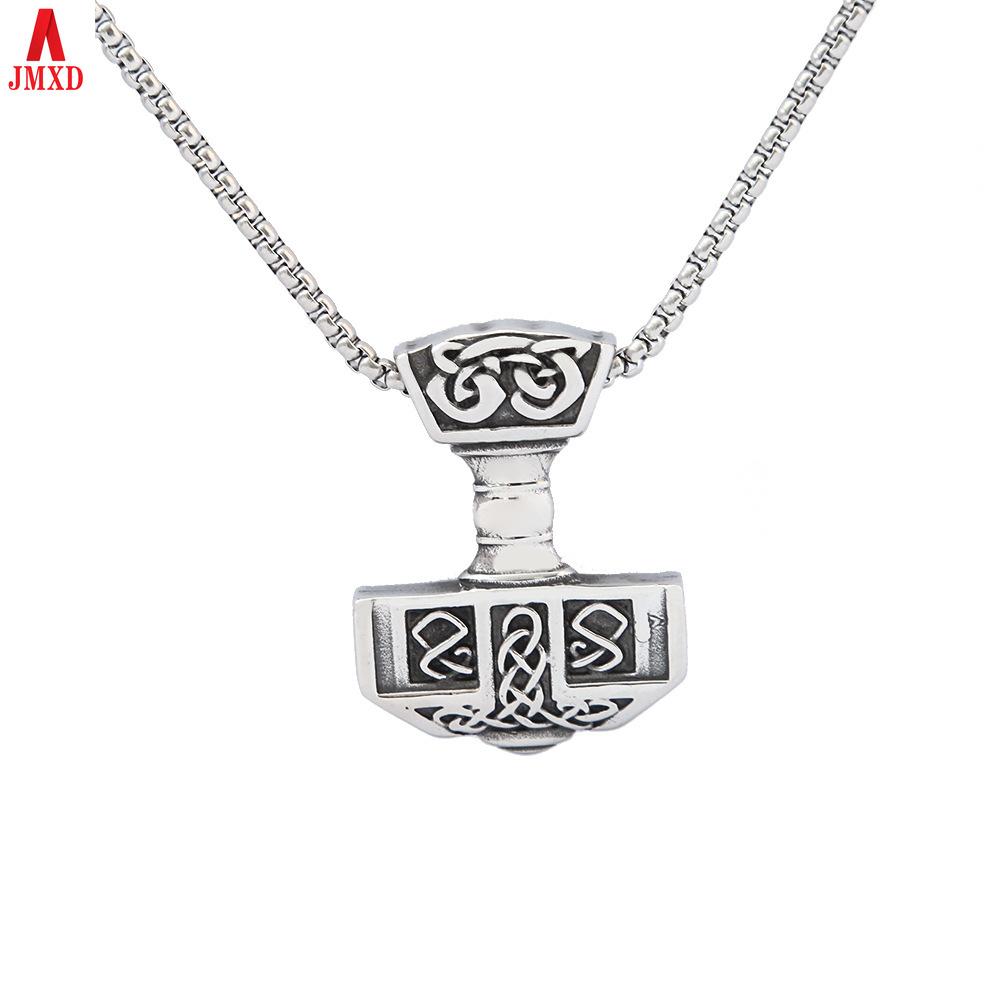 

JMXD-Men s Necklace Trendy Hip Hop Niche Men s Sweater Chain Premium Personality Retro Versatile Titanium Steel Pendant Accessories