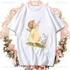 Fashion Fiorucci Baby Angel Graphic Tshirt Summer Classic Aesthetic T Shirt Unisex Unisex Kawaii Clothes Creative Couple Short Sleev Unisex