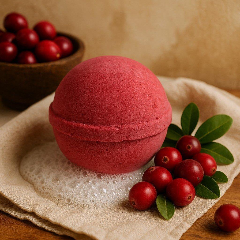 Cranberry Bath Bomb 180g With Shea Butter