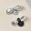 3Pcs Silicone Cable Tie Adjustable Self-adhesive Earphone Phone Charger Computer Power Cord Bundling Strap Reusable Wire Management Organizer Wrap