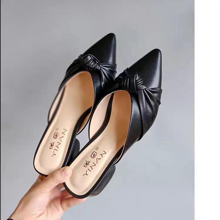 Женская обувь из мягкой кожи с острым носком — фото 7