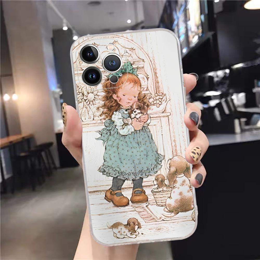 

Sarah Kay Girls cute Phone Case For iPhone 15 14 11 12 13 Mini Pro XS Max Cover 6 7 8 Plus X XR SE 2020 Funda Shell For 7plus or 8plus