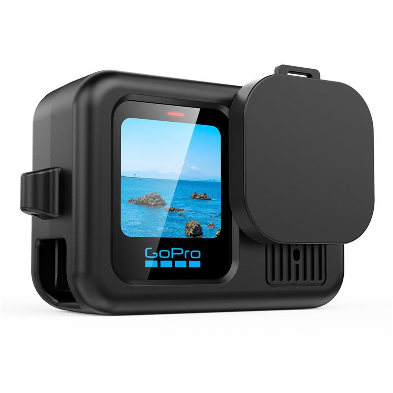 Für Gopro Hero 13 Black Zubehör Hülle Schutzgehäuse Schale Protektor Gummi Silikon + Objektivdeckel Riemen Für Go pro Hero13