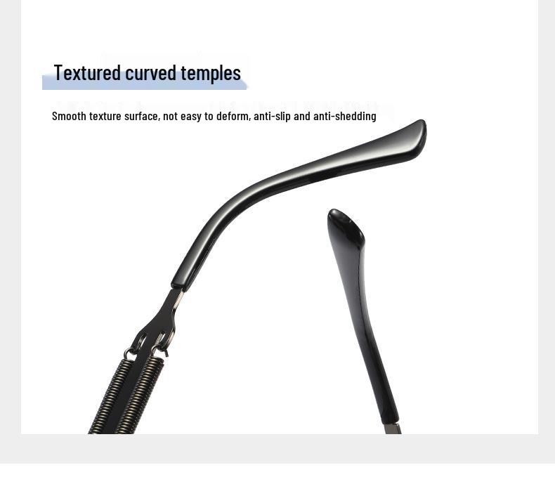 2020 Steampunk Metal Sunglasses with Double Spring Legs - Unisex