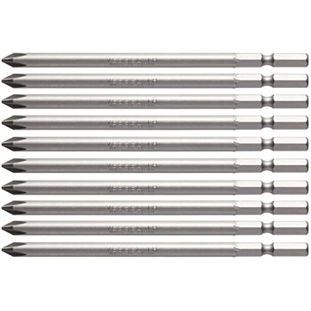 [Amazon.co.jp Exclusive] VESSEL (VESSEL) Screwdriver Bits for Air Electric Screwdrivers +1 x 5.3 ...