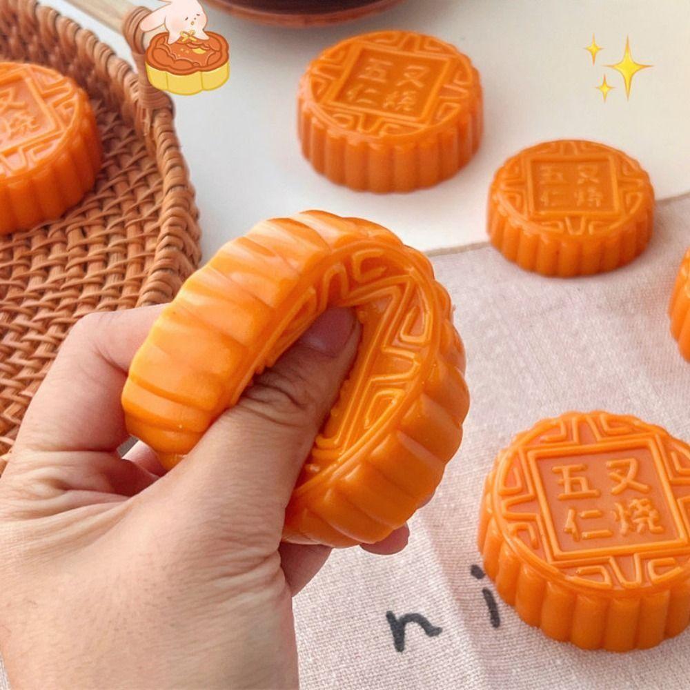 Creative Mooncakes Squishy Toy Super Soft Mooncakes Pinch Sensory Stress Ball Office Desk Toy
