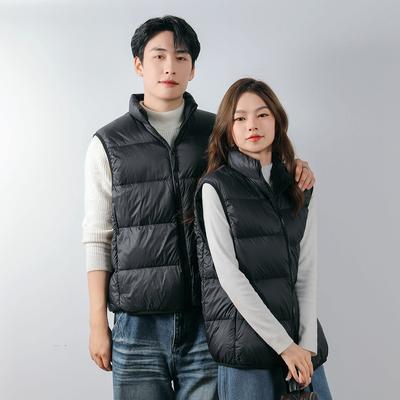 Samt neue Paar Daunenjacke Weste für Männer und Frauen ist warm im Herbst und Winter Daunenweste