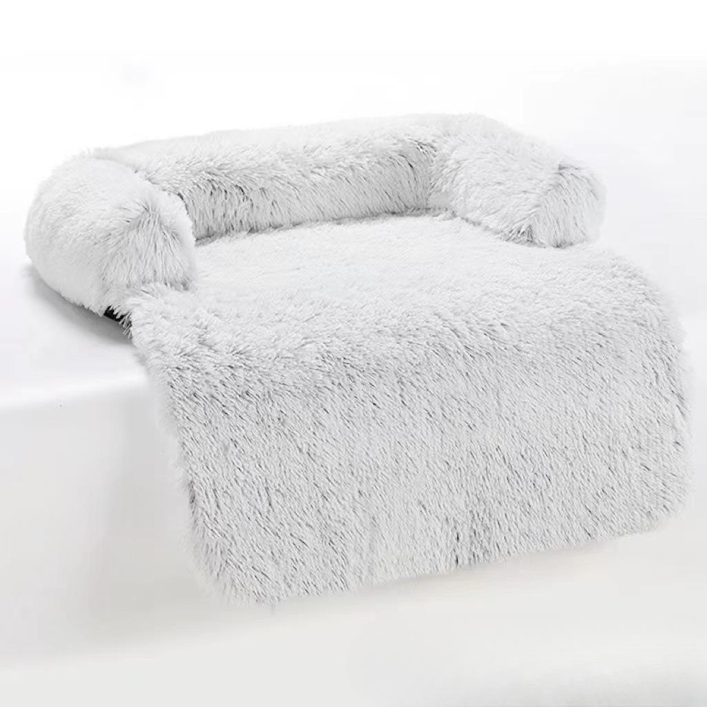 

Креативная кошачья кровать собачья кровать плюшевая удобная гнездо-подушка прямой угол диван-кровать собачья кровать диван-кровать коврик для питомца высокое бортик гнездо для сна 62x15cm