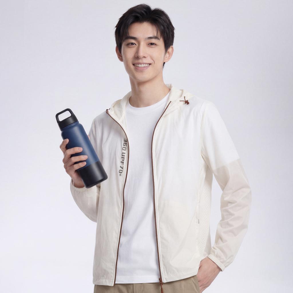 Sunscreen Clothing Men's and Women's Summer Hooded UV Protection Jacket Light and Quick-drying Ice Feeling Fashion Outdoor Mobility