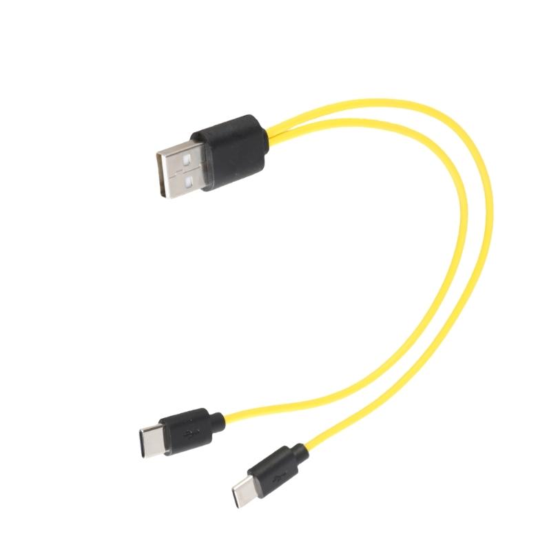 Multi Device Charging Cord Male USB to Multi Male Type C Port Power Sypply Cable Wire Line Support Quick Charging