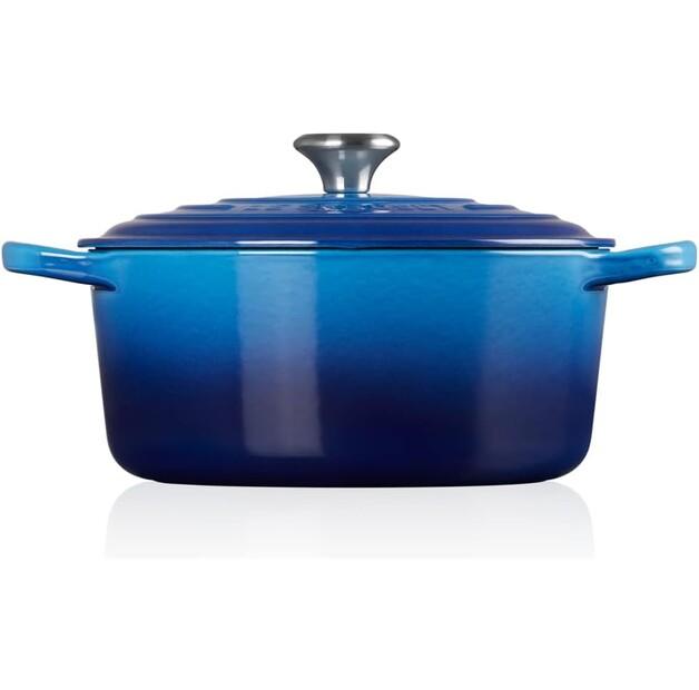 Cast Iron Roaster Le Creuset Signature Round 22 Cm Azure 3.3 L (21177222202430)