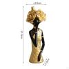 African Women Statue Desktop Decoration Collectible Elegant Gift Sculpture Resin Figurine for Home
