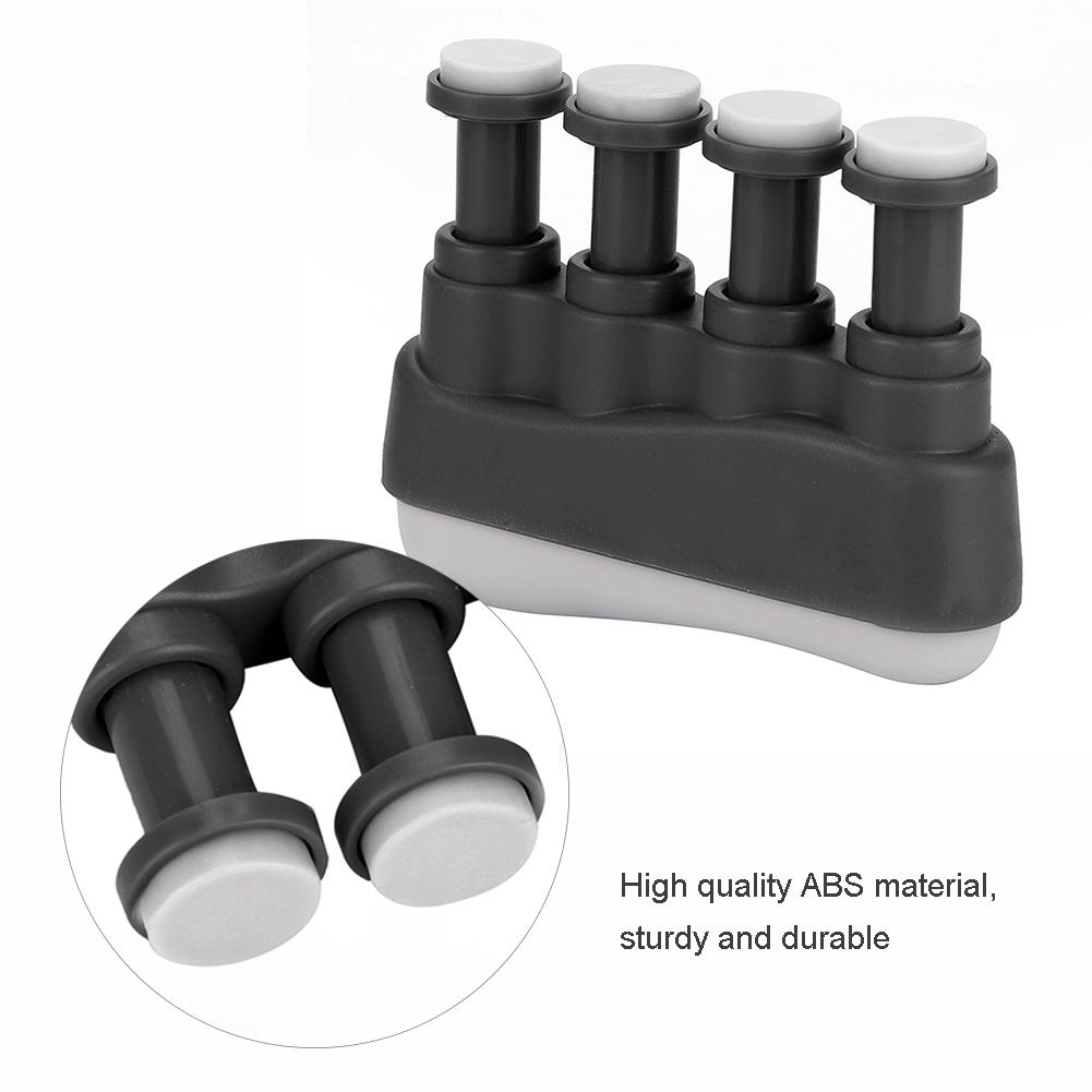 PUNK Hand Finger Exerciser Grip Training Strengthener for Guitar Bass Piano Player Black