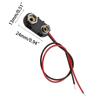10 Pcs 9V Battery Button 9V Battery Clip Connector I-Type Plastic Housing