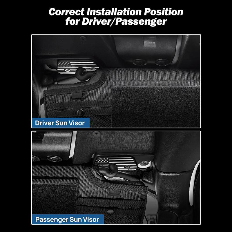 Car Sun Visor Clip Interior Sunshade Retainer Hook Clip Bracket For Jeep Wrangler Jl Gladiator Jt 2018 Up