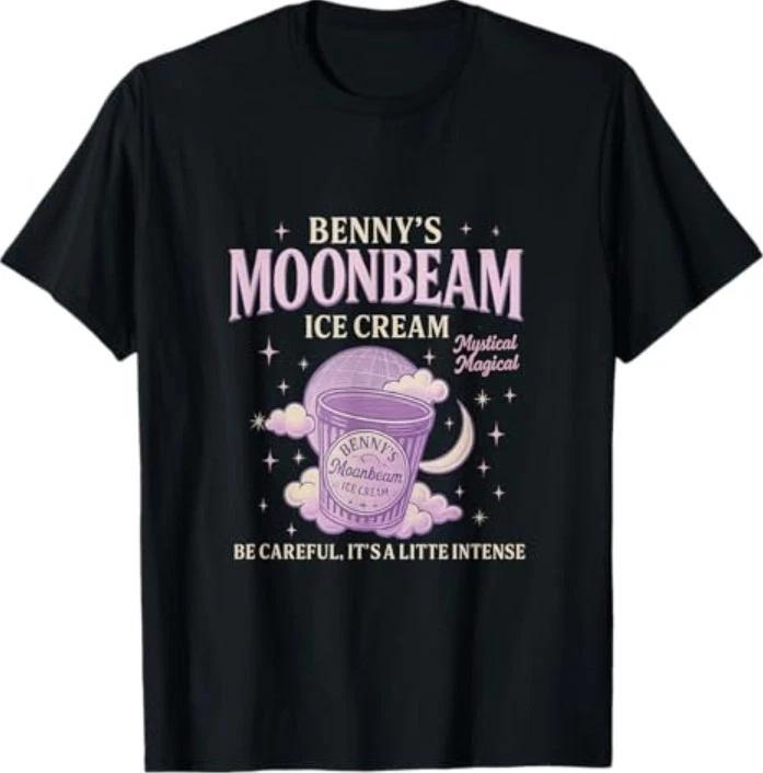 

Винтажная футболка с изображением фургона с мороженым Moonbeam и ретро-эскимо на два шарика M