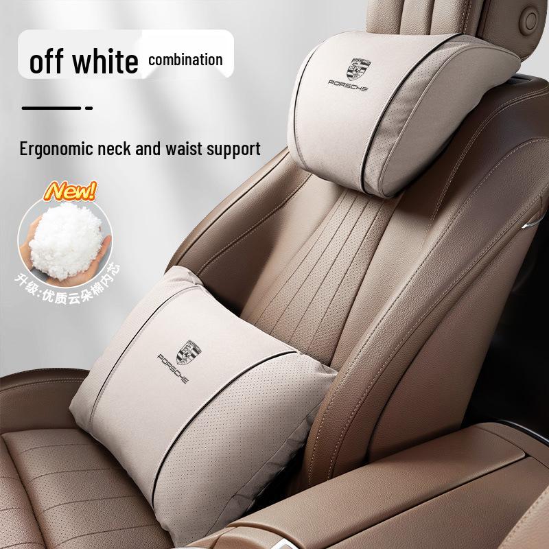 Porsche Kopfstützen- und Lendenwirbelstützkissen für Macan, Cayenne, Panamera, 718/911