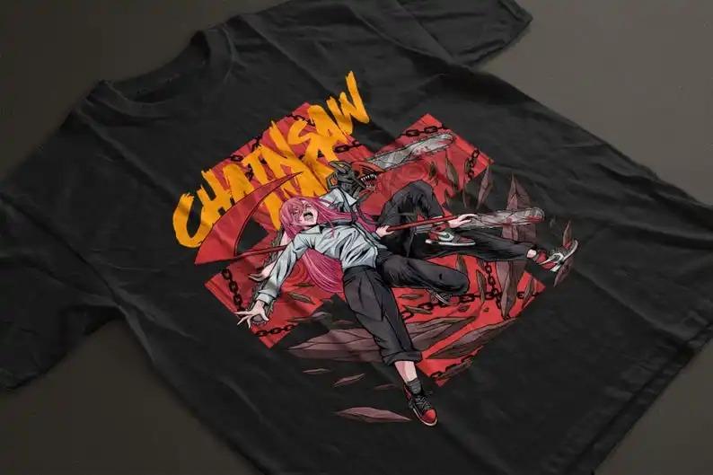 Chainsaw Man Makima "Waifu Material" Vintage Anime Oversized T-Shirt | Manga Streetwear Tee