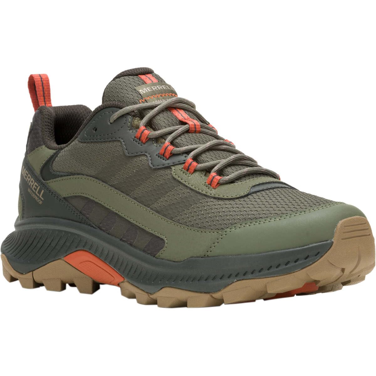 

Merrell Speed Strike 2 Waterproof Hiking Size 2E Men s Shoes, Olive, 28.0 cm,