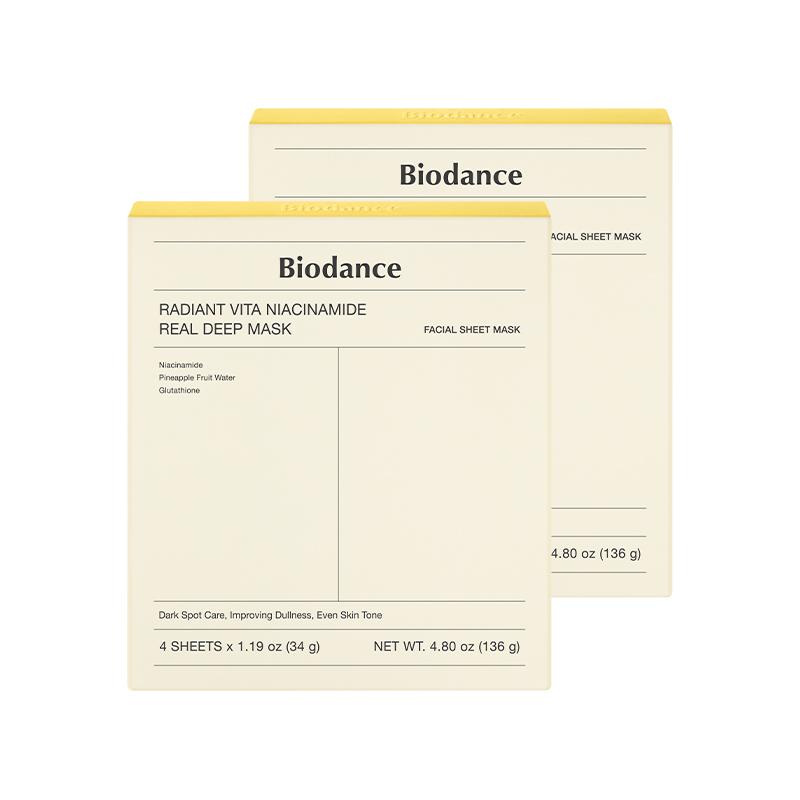 Biodance Radiant Vita Niacinamide Real Deep Mask 34g*4EA