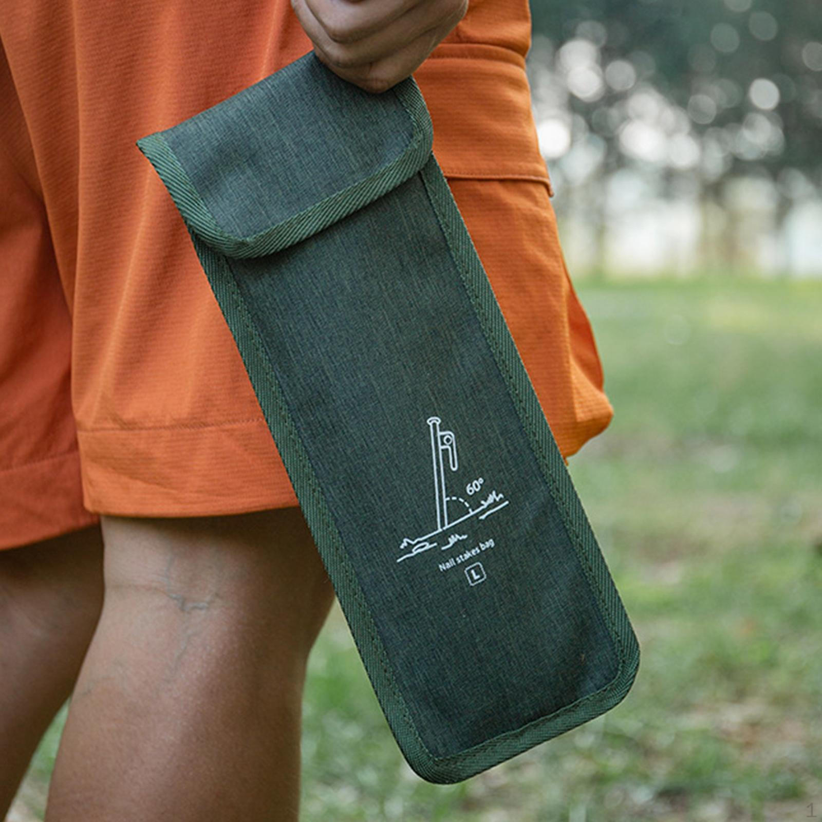 

Сумка для кольев для палатки, чехол для гвоздей, аксессуары для сумки, сумки для хранения колышков 12cmx32cm