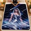 Flannel BlanketTaylor Swift Warm Soft Throw Blanket for Indoor Sofa Bed Living Room Use