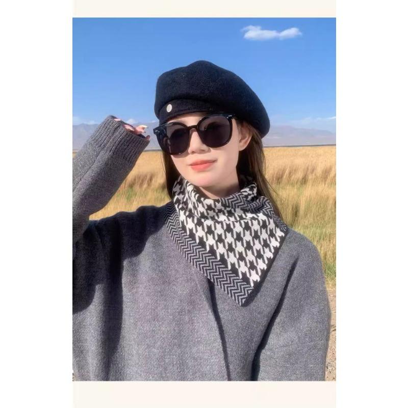 3 Pcs Autumn and Winter Triangle Versatile Fashion Neck Protection Windproof Warm Scarfs